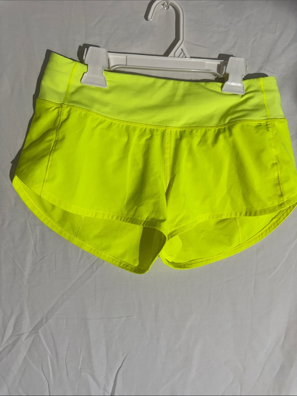 Lululemon Women’s Neon Yellow Athletic Running Shorts